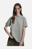 DAXUEN light grey marled mock neck t-shirt
