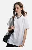 DAXUEN light grey marled mock neck t-shirt