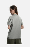 DAXUEN light grey marled mock neck t-shirt