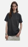 DAXUEN light grey marled mock neck t-shirt