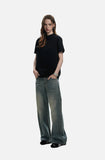 DAXUEN light grey marled mock neck t-shirt