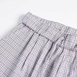 DAXUEN light plaid wide-leg trousers