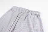 DAXUEN light plaid wide-leg trousers