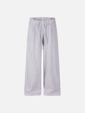 DAXUEN light plaid wide-leg trousers