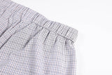 DAXUEN light plaid wide-leg trousers