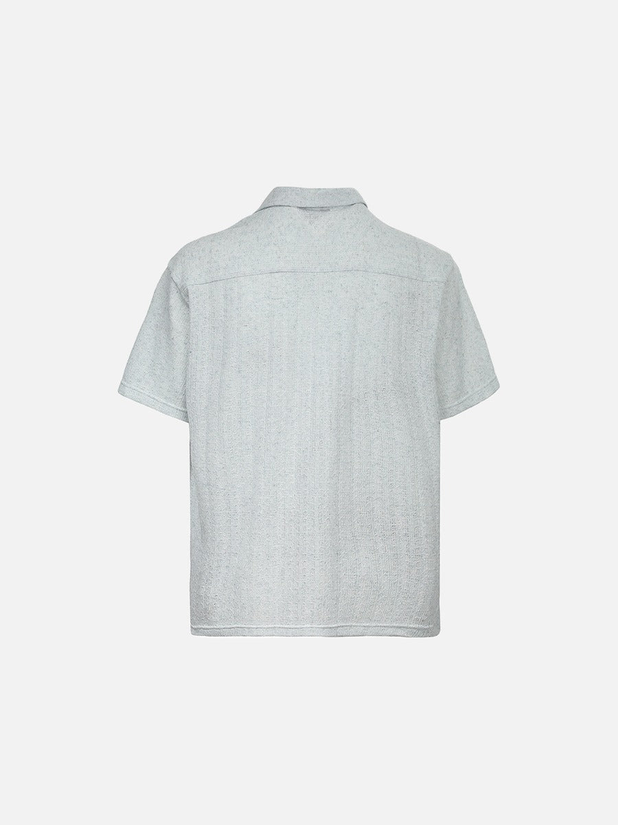DAXUEN Short-sleeved button-up shirt with camp collar