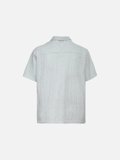 DAXUEN Short-sleeved button-up shirt with camp collar