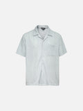 DAXUEN Short-sleeved button-up shirt with camp collar