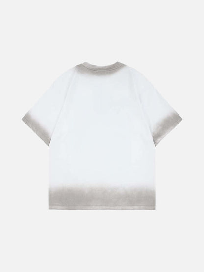 DAXUEN Short-sleeved graphic t-shirt featuring a surprised child