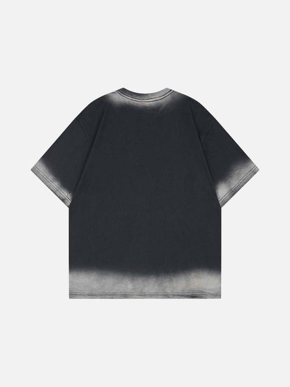 DAXUEN Short-sleeved graphic t-shirt featuring a surprised child