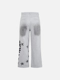 DAXUEN High-waisted wide-leg pants with graphic print