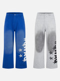 DAXUEN High-waisted wide-leg pants with graphic print