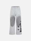 DAXUEN High-waisted wide-leg pants with graphic print