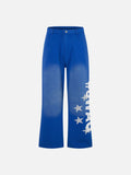 DAXUEN High-waisted wide-leg pants with graphic print