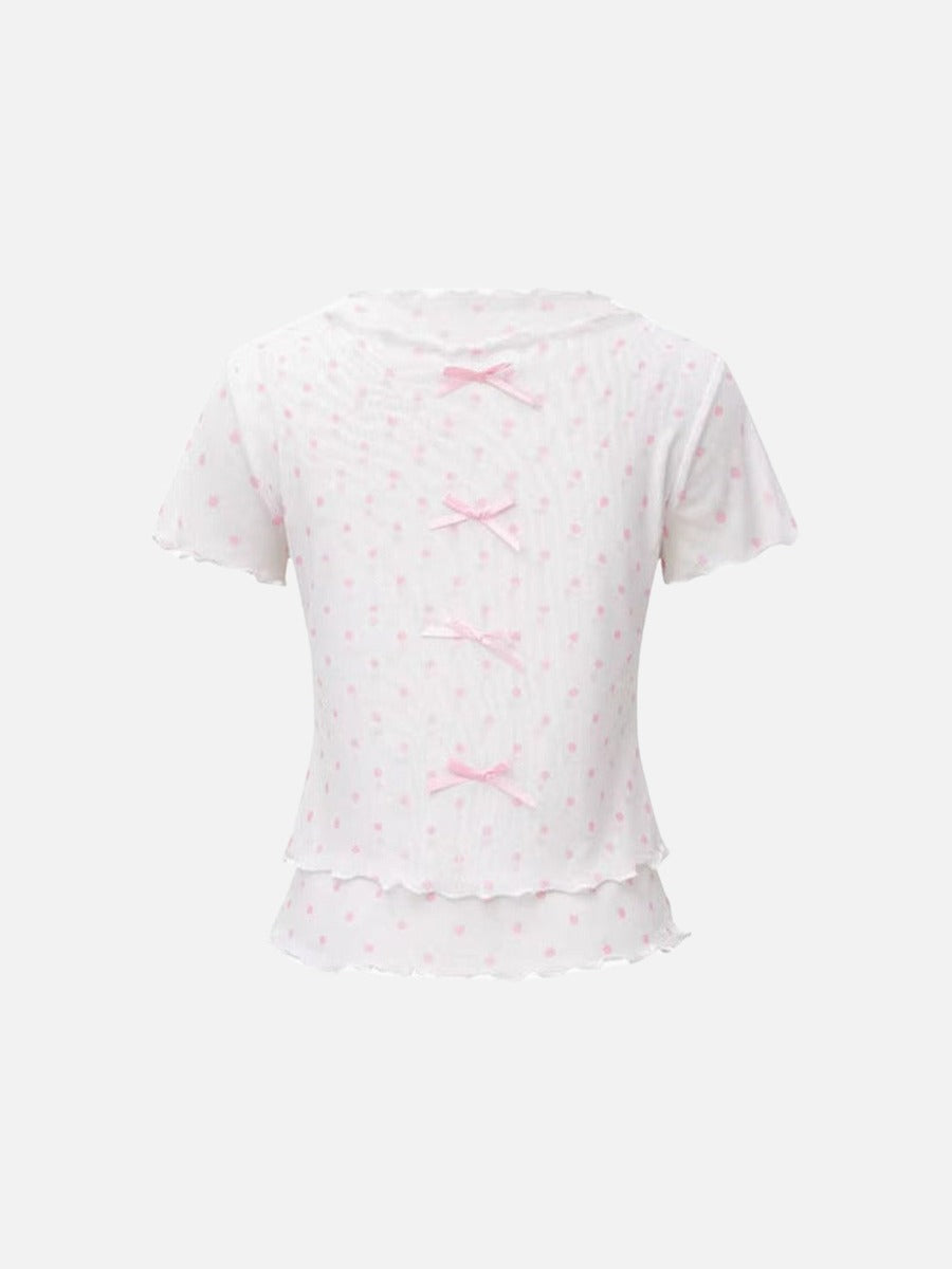 DAXUEN Short-sleeved slim-fit t-shirt with cat graphic