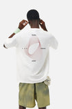 DAXUEN black oversized swirling dot abstract graphic tee