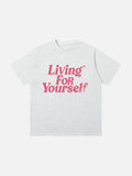 Relaxed Italic Statement Graphic Tee