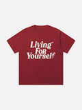 Relaxed Italic Statement Graphic Tee
