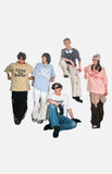 DAXUEN Relaxed Italic Statement Graphic Tee