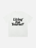 Relaxed Italic Statement Graphic Tee