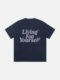 Relaxed Italic Statement Graphic Tee