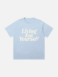 Relaxed Italic Statement Graphic Tee