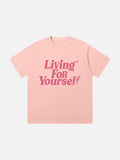 Relaxed Italic Statement Graphic Tee