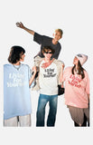 DAXUEN Relaxed Italic Statement Graphic Tee