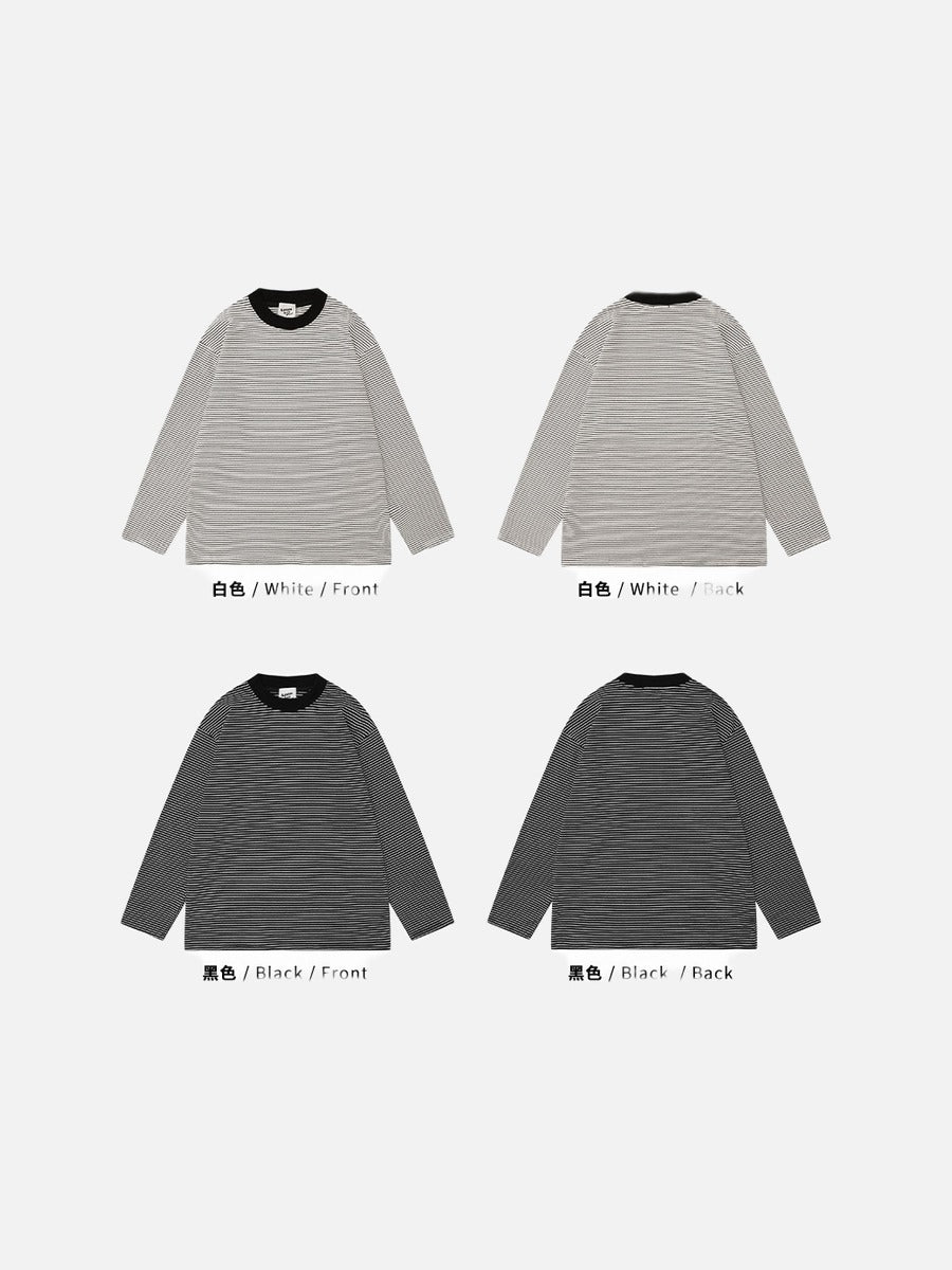 Bold Stripe Long Sleeve T-Shirt