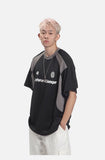 Raglan Sports Tee with Graphic Details