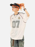 DAXUEN White Number 07 Matchday Mesh Jersey