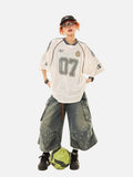 DAXUEN White Number 07 Matchday Mesh Jersey