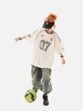 DAXUEN White Number 07 Matchday Mesh Jersey
