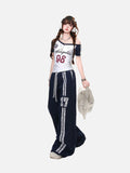 Off-Shoulder Angelic Graphic Top