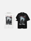 Monochrome Desk Scene Graphic Tee