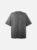 Dynamic Glitch Graphic Oversized T-Shirt