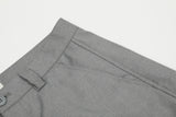 DAXUEN solid black tailored waistband trousers