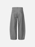 DAXUEN solid black tailored waistband trousers
