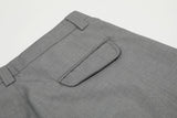 DAXUEN solid black tailored waistband trousers