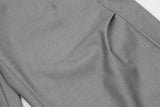 DAXUEN solid black tailored waistband trousers