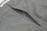 DAXUEN solid black tailored waistband trousers