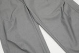 DAXUEN solid black tailored waistband trousers