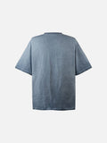 DAXUEN Oversized graphic t-shirt with vintage print — model photo