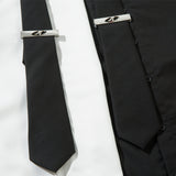 DAXUEN black textured long-sleeved button-up shirt