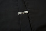 DAXUEN black textured long-sleeved button-up shirt