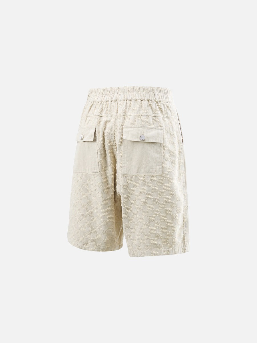 DAXUEN Textured cargo shorts with pockets and a unique pattern