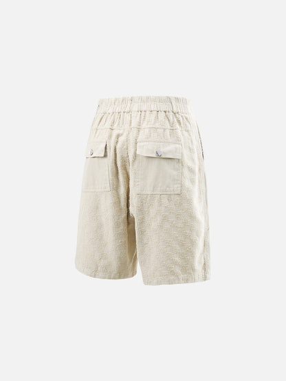 DAXUEN Textured cargo shorts with pockets and a unique pattern