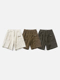 DAXUEN Textured cargo shorts with pockets and a unique pattern