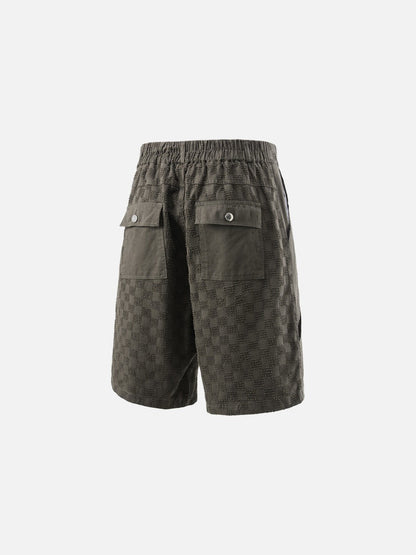 DAXUEN Textured cargo shorts with pockets and a unique pattern