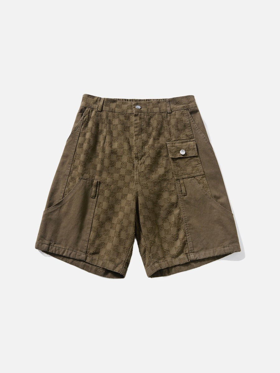 DAXUEN Textured cargo shorts with pockets and a unique pattern